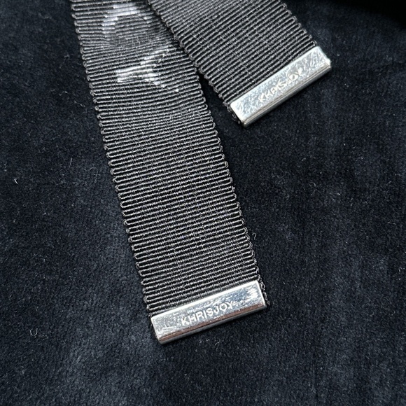 Khrisjoy Black Velour Full Zip Cut & Sew Asymmetric Oversized Hoodie Womens 00 - Picture 8 of 11